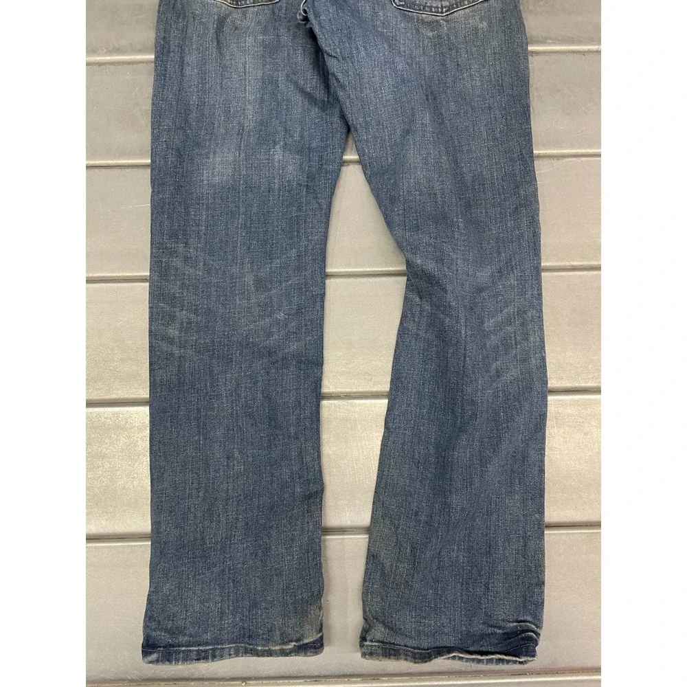 Levis 514 Slim Straight Jeans‎ Mens 31x32 Blue Medium Wash Denim Faded
